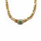 Collier Collier gourmette en or , émeraude et diamants 58 Facettes DV0463-16