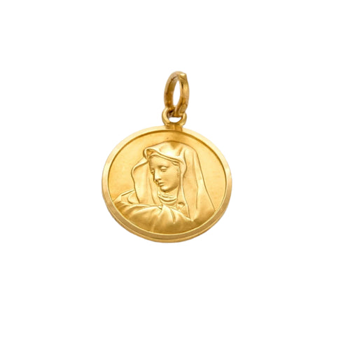 Pendentif Médaille Vierge en or jaune 58 Facettes DV1342-5