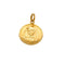 Pendentif Médaille Vierge en or jaune 58 Facettes DV1342-5