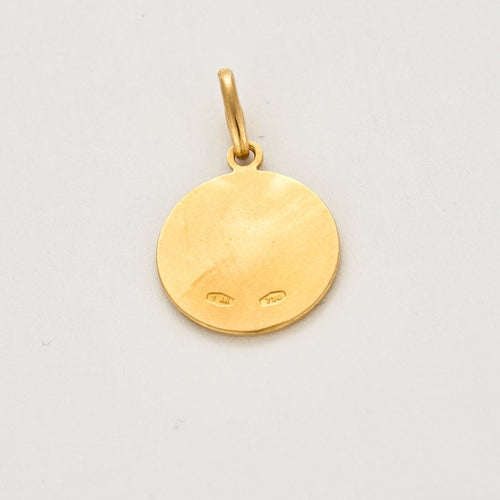 Pendentif Médaille Vierge en or jaune 58 Facettes DV1342-5