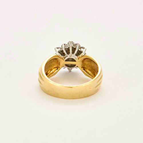 Bague 54 Bague en or jaune, or gris et diamants 58 Facettes DV11262-8-54-3