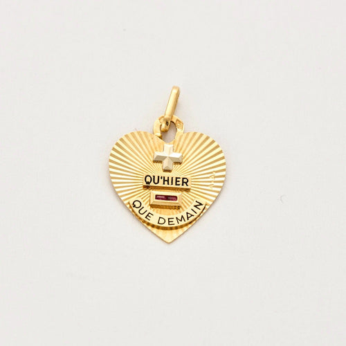 Pendentif AUGIS - Pendentif sentimental en or jaune 58 Facettes DV11262-11