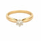 Bague 51 Bague solitaire en or jaune et diamant 58 Facettes DV11262-9-51-2