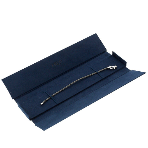 Bracelet FRED - Bracelet « Force 10 » moyen modèle en or gris 58 Facettes DV12985-1