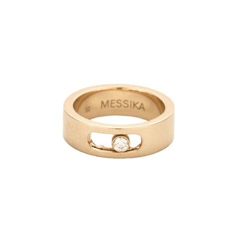 Bague 52 MESSIKA - Move - Bague en or rose serti d'un diamant 58 Facettes DV11868-1-52-1