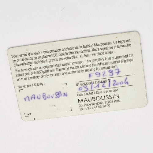 Bague 55 MAUBOUSSIN - Tellement Subtile - Bague or blanc, améthyste 58 Facettes DV0906-1-DV0882-1