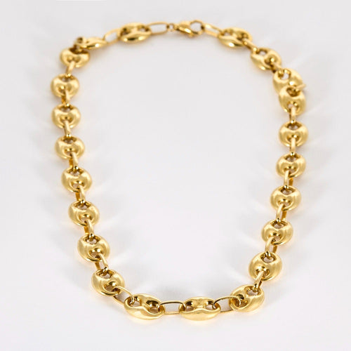 Collier Collier en or jaune à mailles grain de café 58 Facettes DV12883-5