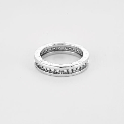 Bague 53 BULGARI - B.zero1 - Bague or gris et diamants 58 Facettes DV0120-19-53-2