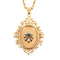 Collier Chaîne en or jaune et pendentif porte souvenir ouvrant or , diamants et saphir 58 Facettes DV0463-17