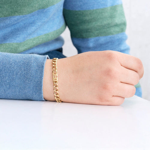 Bracelet Bracelet gourmette en or jaune 58 Facettes DV0989-6