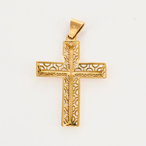 Pendentif Pendentif Croix en or jaune 58 Facettes DV0989-7