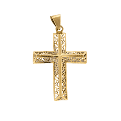 Pendentif Pendentif Croix en or jaune 58 Facettes DV0989-7