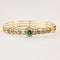 Bracelet Bracelet en or jaune, émeraude et diamants 58 Facettes DV0834-7