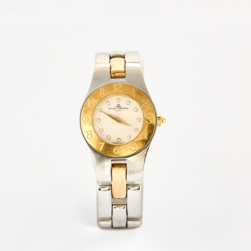 Montre BAUME ET MERCIER - Linea - Bracelet montre en acier, index diamants 58 Facettes DV0985-1