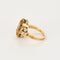 Bague 52 Bague citrine platine et or jaune, diamants 58 Facettes DV4845-7-52-1