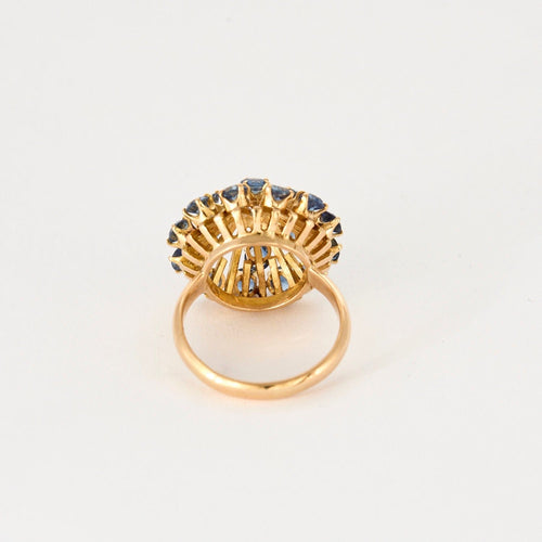 Bague 50 Bague en or jaune et saphirs 58 Facettes DV12410-50-50-2