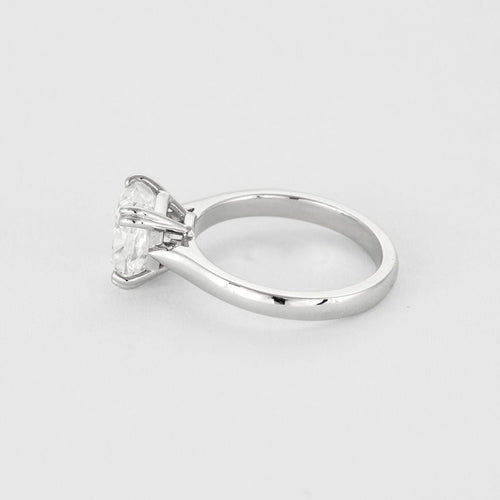Bague 54 Bague solitaire en or gris et diamant 3.01 carat 58 Facettes DV0125-10-54-3