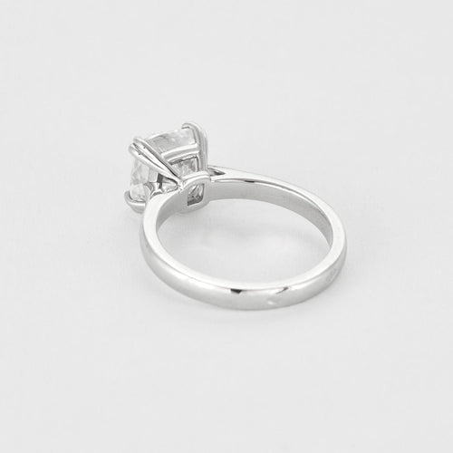 Bague 54 Bague solitaire en or gris et diamant 3.01 carat 58 Facettes DV0125-10-54-3