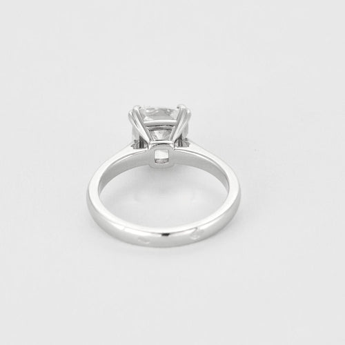 Bague 54 Bague solitaire en or gris et diamant 3.01 carat 58 Facettes DV0125-10-54-3