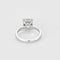 Bague 54 Bague solitaire en or gris et diamant 3.01 carat 58 Facettes DV0125-10-54-3