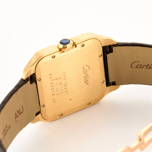 Montre CARTIER - Montre Santos Dumont Réf. 2787 mouvement Quartz avec boîtier et corne en or jaune 58 Facettes DV0994-2