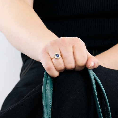 Bague 50 Bague saphir et diamants 58 Facettes DV10850-2