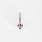 Pendentif Pendentif en or gris diamants et saphir rose 58 Facettes DV9390-4