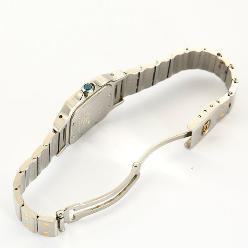 Montre CARTIER - SANTOS - Montre bi-ton Santos Galbée Réf. 1567 en or jaune et acier 58 Facettes DV0999-1