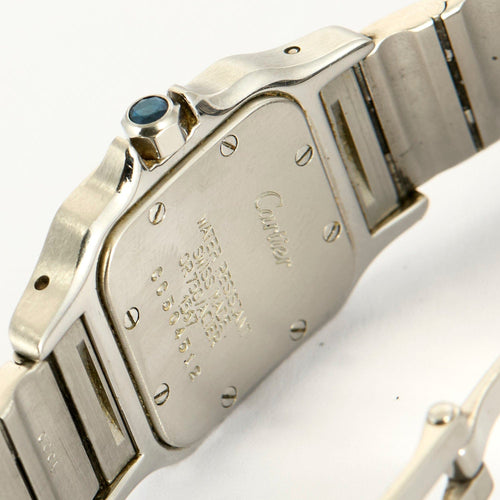 Montre CARTIER - SANTOS - Montre bi-ton Santos Galbée Réf. 1567 en or jaune et acier 58 Facettes DV0999-1