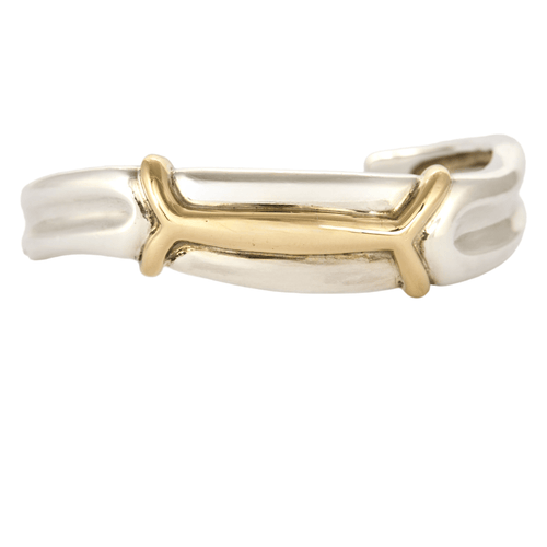 LALAOUNIS - Bracelet torque or et argent