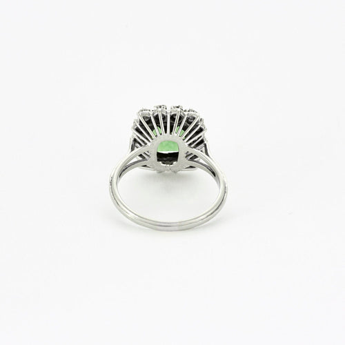 Bague 56 Bague en or blanc 18K (750 millièmes) et tourmaline verte 58 Facettes DV4440-16