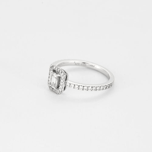 Bague 51.5 MESSIKA - M-LOVE - Solitaire en or blanc et diamants 58 Facettes DV13427-3-515-3