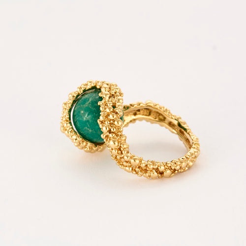 GILBERT ALBERT - Bague or jaune et billes interchangeables