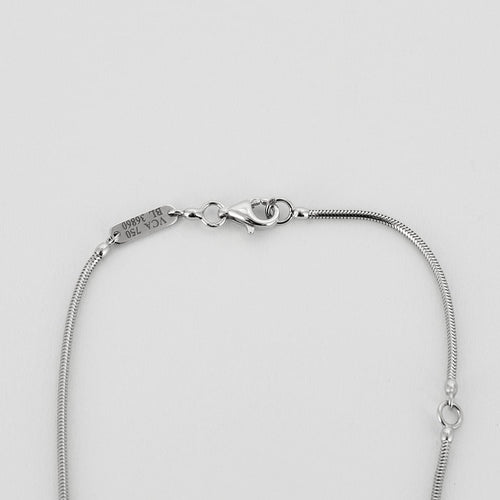 VAN CLEEF & ARPELS - Clip pendentif lotus - moyen modèle - Clip pendentif en or blanc et diamants 58 Facettes DV4479-6