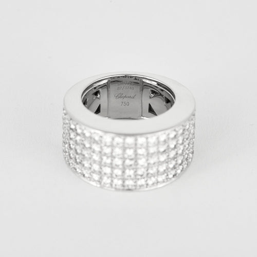 Bague 50 CHOPARD - Chopardissimo - Bague en or gris et diamants 58 Facettes DV0106-2