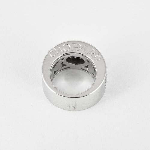 Bague 50 CHOPARD - Chopardissimo - Bague en or gris et diamants 58 Facettes DV0106-2