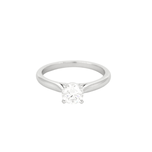 Bague 51 CARTIER - 1985 - Solitaire en platine et diamant 58 Facettes DV13892-5-51-2