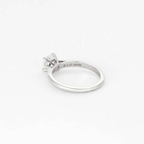 Bague 51 CARTIER - 1985 - Solitaire en platine et diamant 58 Facettes DV13892-5-51-2