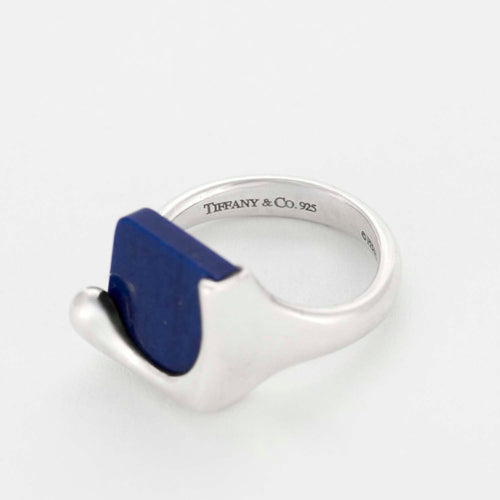 Bague 50 Tiffany & Co - Elsa Peretti - Bague argent et lapis lazuli 58 Facettes DV13401-6
