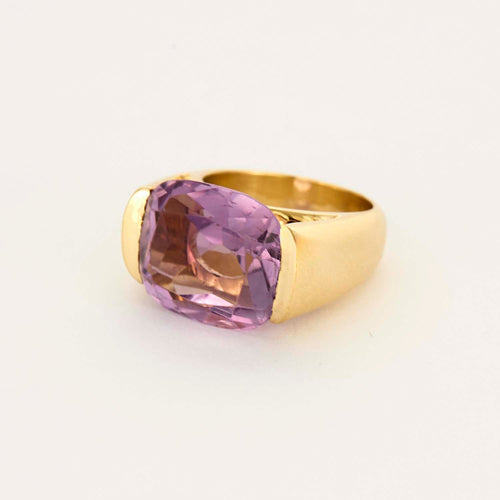 Bague 54.5 Bague en or jaune et améthyste 58 Facettes DV13940-1-545-2