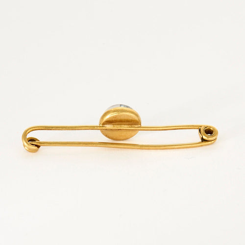 Broche Broche barette or jaune, cristal de roche 58 Facettes DV14293-3