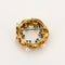 Broche Broche couronne feuillagée or jaune, perles et émeraudes 58 Facettes DV14293-2