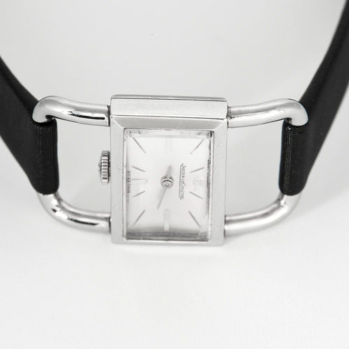 Montre JAEGER LECOULTRE - Montre de dame « Étrier » en acier de la maison Jaeger LeCoultre pour Hermès 58 Facettes DV4479-10
