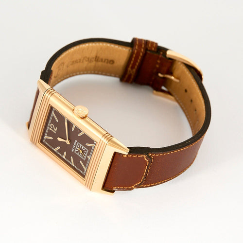 Montre JAEGER LECOULTRE - Reverso Ultra-mince Hommage à 1931, Montre en or rose 58 Facettes DV4479-22