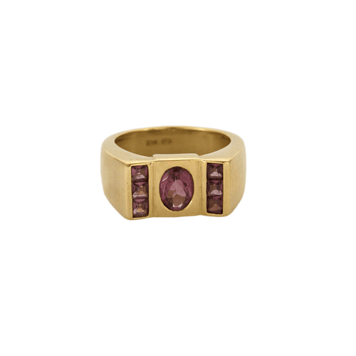 Bague 51 Bague en or jaune et tourmaline 58 Facettes DV0013-29-51-2