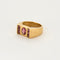 Bague 51 Bague en or jaune et tourmaline 58 Facettes DV0013-29-51-2