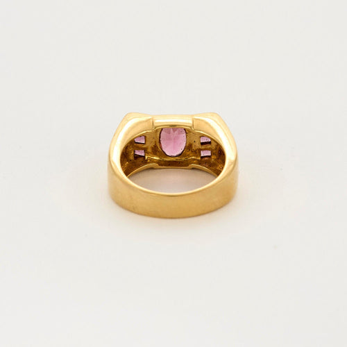 Bague 51 Bague en or jaune et tourmaline 58 Facettes DV0013-29-51-2