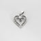 Pendentif Pendentif coeur en or blanc et diamants 58 Facettes DV0013-27