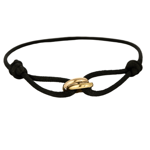 Bracelet Cartier - Bracelet Trinity - cordon noir 58 Facettes DV11526-2