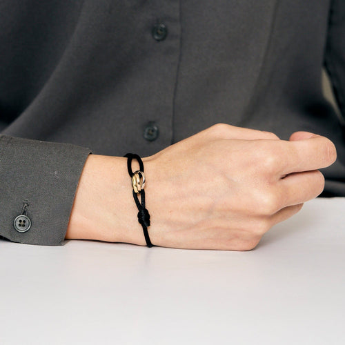 Bracelet Cartier - Bracelet Trinity - cordon noir 58 Facettes DV11526-2
